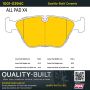 MPA 1001-0394C Quality-Built Premium Ceramic Brake Pads w/ Hardware