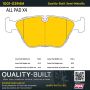 MPA 1001-0394M Quality-Built Premium Semi-Metallic Brake Pads w/ Hardware