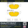 MPA 1001-0396C Quality-Built Premium Ceramic Brake Pads w/ Hardware