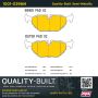 MPA 1001-0396M Quality-Built Premium Semi-Metallic Brake Pads w/ Hardware
