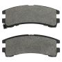 MPA 1001-0401M Quality-Built Premium Semi-Metallic Brake Pads w/ Hardware