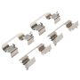 MPA 1001-0401M Quality-Built Premium Semi-Metallic Brake Pads w/ Hardware