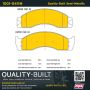 MPA 1001-0411M Quality-Built Premium Semi-Metallic Brake Pads w/ Hardware