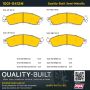 MPA 1001-0412M Quality-Built Premium Semi-Metallic Brake Pads w/ Hardware