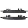 MPA 1001-0412M Quality-Built Premium Semi-Metallic Brake Pads w/ Hardware