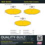 MPA 1001-0413C Quality-Built Premium Ceramic Brake Pads w/ Hardware