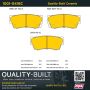 MPA 1001-0418C Quality-Built Premium Ceramic Brake Pads w/ Hardware