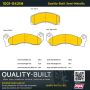 MPA 1001-0431M Quality-Built Premium Semi-Metallic Brake Pads w/ Hardware
