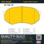 MPA 1001-0433C Quality-Built Premium Ceramic Brake Pads w/ Hardware