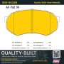MPA 1001-0433M Quality-Built Premium Semi-Metallic Brake Pads w/ Hardware