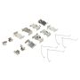 MPA 1001-0433M Quality-Built Premium Semi-Metallic Brake Pads w/ Hardware