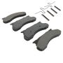MPA 1001-0450M Quality-Built Premium Semi-Metallic Brake Pads w/ Hardware