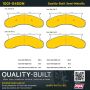 MPA 1001-0450M Quality-Built Premium Semi-Metallic Brake Pads w/ Hardware
