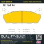 MPA 1001-0458M Quality-Built Premium Semi-Metallic Brake Pads w/ Hardware