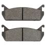 MPA 1001-0458M Quality-Built Premium Semi-Metallic Brake Pads w/ Hardware