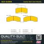 MPA 1001-0459M Quality-Built Premium Semi-Metallic Brake Pads w/ Hardware