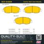 MPA 1001-0465M Quality-Built Premium Semi-Metallic Brake Pads w/ Hardware