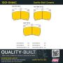 MPA 1001-0466C Quality-Built Premium Ceramic Brake Pads w/ Hardware