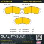 MPA 1001-0470M Quality-Built Premium Semi-Metallic Brake Pads w/ Hardware