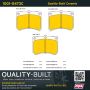 MPA 1001-0473C Quality-Built Premium Ceramic Brake Pads w/ Hardware