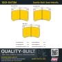 MPA 1001-0473M Quality-Built Premium Semi-Metallic Brake Pads w/ Hardware