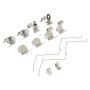 MPA 1001-0476C Quality-Built Premium Ceramic Brake Pads w/ Hardware
