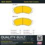 MPA 1001-0507C Quality-Built Premium Ceramic Brake Pads w/ Hardware