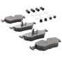 MPA 1001-0517M Quality-Built Premium Semi-Metallic Brake Pads w/ Hardware