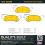 MPA 1001-0529M Quality-Built Premium Semi-Metallic Brake Pads w/ Hardware