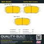 MPA 1001-0532C Quality-Built Premium Ceramic Brake Pads w/ Hardware