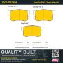 MPA 1001-0536M Quality-Built Premium Semi-Metallic Brake Pads w/ Hardware