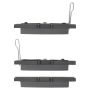 MPA 1001-0537AM Quality-Built Premium Semi-Metallic Brake Pads w/ Hardware