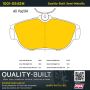 MPA 1001-0542M Quality-Built Premium Semi-Metallic Brake Pads w/ Hardware