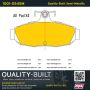 MPA 1001-0545M Quality-Built Premium Semi-Metallic Brake Pads w/ Hardware