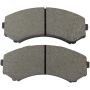 MPA 1001-0550M Quality-Built Premium Semi-Metallic Brake Pads w/ Hardware