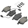 MPA 1001-0555M Quality-Built Premium Semi-Metallic Brake Pads w/ Hardware