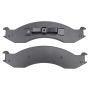 MPA 1001-0557M Quality-Built Premium Semi-Metallic Brake Pads w/ Hardware