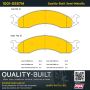 MPA 1001-0557M Quality-Built Premium Semi-Metallic Brake Pads w/ Hardware