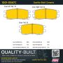 MPA 1001-0567C Quality-Built Premium Ceramic Brake Pads w/ Hardware