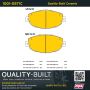 MPA 1001-0571C Quality-Built Premium Ceramic Brake Pads w/ Hardware