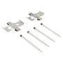 MPA 1001-0577C Quality-Built Premium Ceramic Brake Pads w/ Hardware