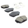 MPA 1001-0598M Quality-Built Premium Semi-Metallic Brake Pads w/ Hardware