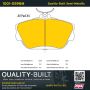 MPA 1001-0598M Quality-Built Premium Semi-Metallic Brake Pads w/ Hardware