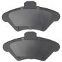 MPA 1001-0600C Quality-Built Premium Ceramic Brake Pads w/ Hardware