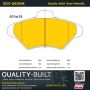 MPA 1001-0600M Quality-Built Premium Semi-Metallic Brake Pads w/ Hardware