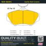 MPA 1001-0601C Quality-Built Premium Ceramic Brake Pads w/ Hardware