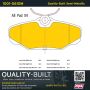 MPA 1001-0610M Quality-Built Premium Semi-Metallic Brake Pads w/ Hardware