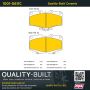 MPA 1001-0611C Quality-Built Premium Ceramic Brake Pads w/ Hardware