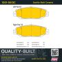 MPA 1001-0613C Quality-Built Premium Ceramic Brake Pads w/ Hardware