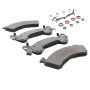 MPA 1001-0614AM Quality-Built Premium Semi-Metallic Brake Pads w/ Hardware